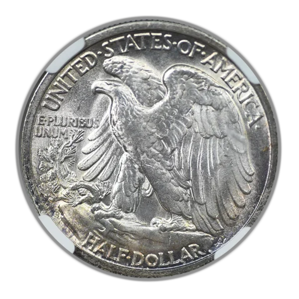 1946-S Walking Liberty Half Dollar 50C NGC MS65 CAC - Image 4