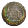 1958-D Franklin Half Dollar 50C NGC MS66FBL CAC - Full Bell Lines - RAINBOW TONED! - Image 5
