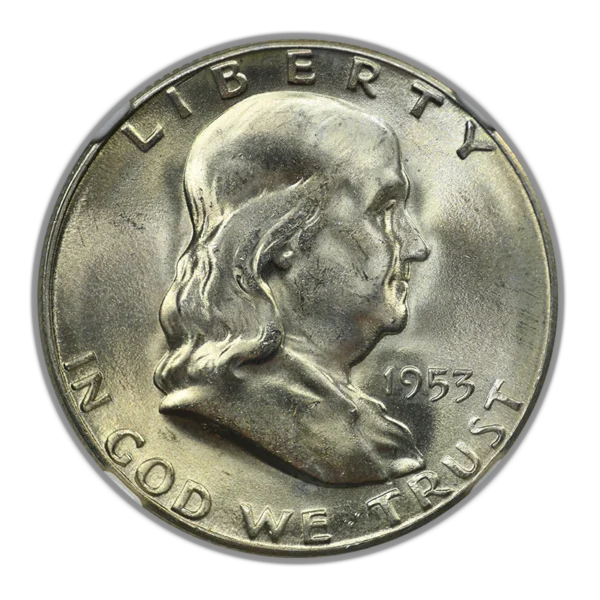 1953-S Franklin Half Dollar 50C NGC MS66 - Image 3