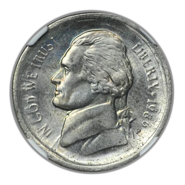 1989-P Jefferson Nickel 5C NGC Mint Error MS63 6FS Full Steps Multistruck Broadstruck - Image 3