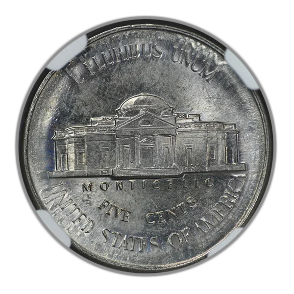1989-P Jefferson Nickel 5C NGC Mint Error MS63 6FS Full Steps Multistruck Broadstruck - Image 4