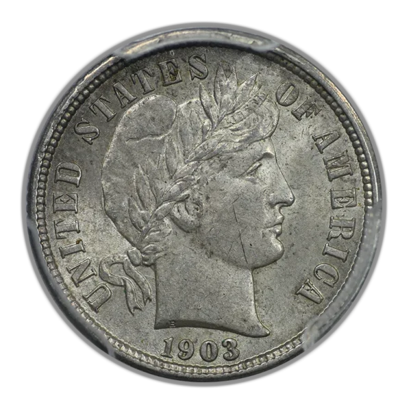 1903-O Barber Dime 10C PCGS AU58 - Image 3