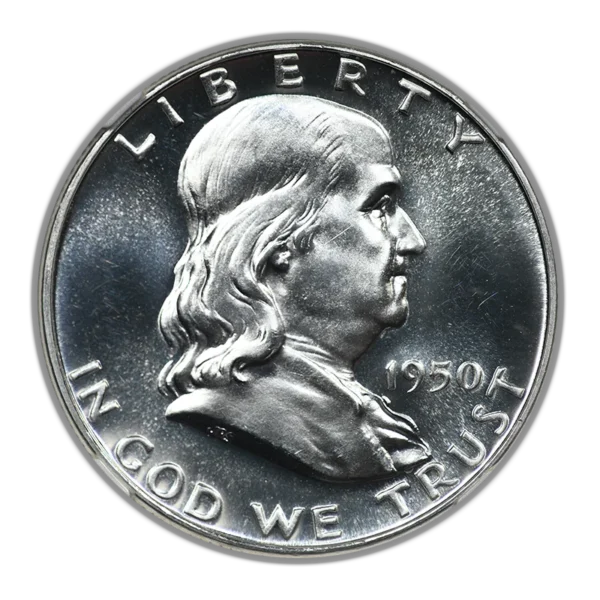 1950 Proof Franklin Half Dollar 50C NGC PF64 - Image 3