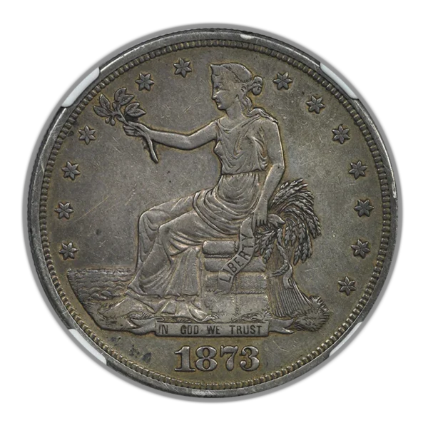 1873-S Trade Dollar T$1 NGC XF45 - Image 3