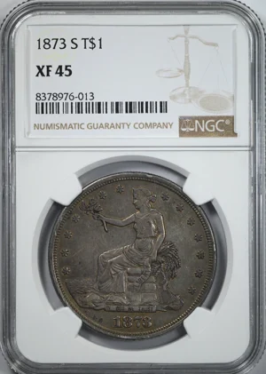 1873-S Trade Dollar T$1 NGC XF45