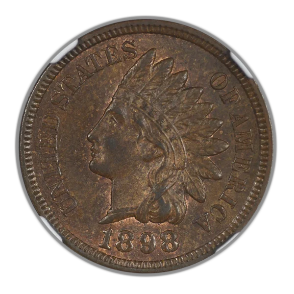 1898 Bronze Indian Head Cent 1C NGC MS62BN - Image 3