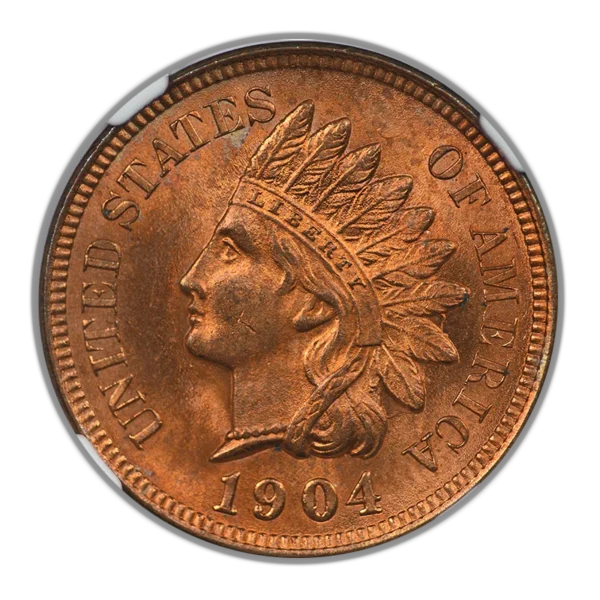 1904 Bronze Indian Head Cent 1C NGC MS63RB - Image 3