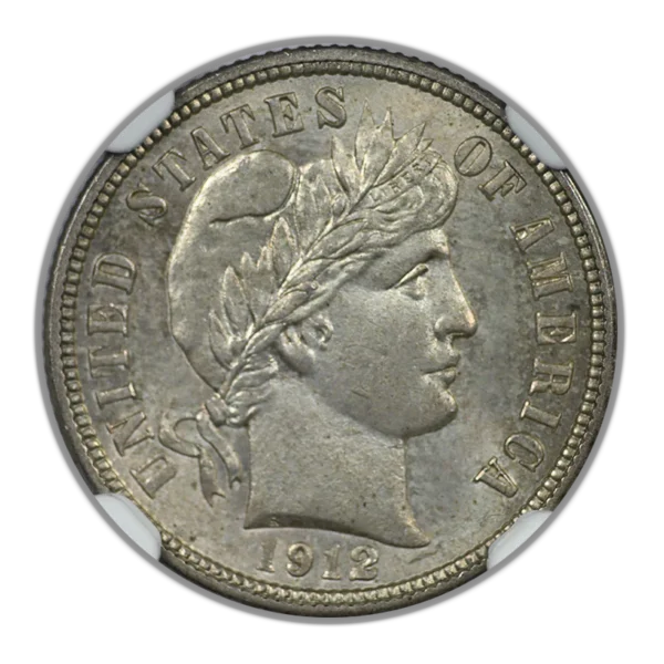 1912 Barber Dime 10C NGC MS63 - Image 3