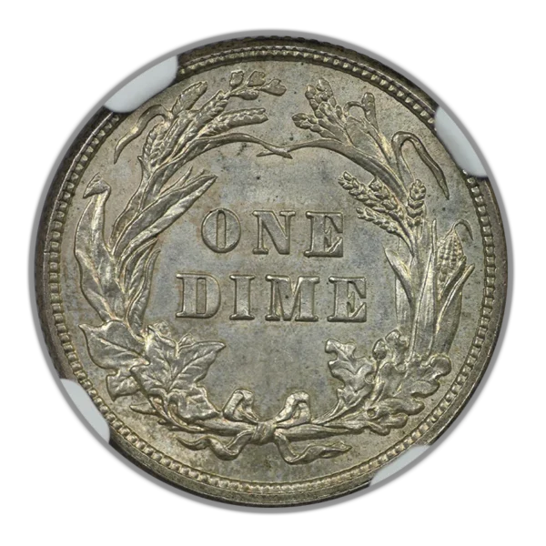 1912 Barber Dime 10C NGC MS63 - Image 4