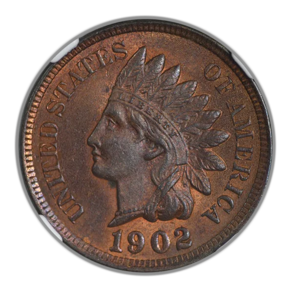 1902 Indian Head Cent 1C NGC MS64RB - Image 3