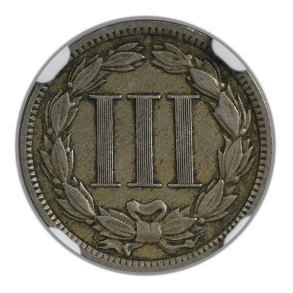1888 Three Cent Nickel Piece 3CN NGC XF45 - Image 4
