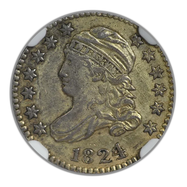 1824/2 Capped Bust Dime 10C NGC XF Details - Image 3