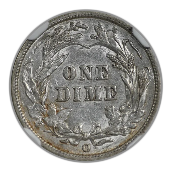 1892-O Barber Dime 10C NGC AU53 - Image 4