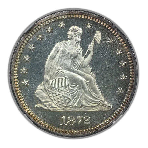 1872 Proof Liberty Seated Quarter 25C NGC PF64 CAMEO - Image 4