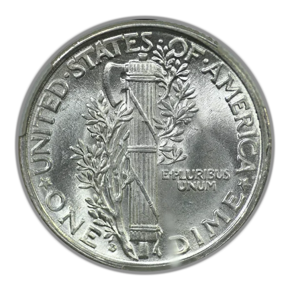 1929-D Mercury Dime 10C CAC MS64FB - Full Bands - Image 4