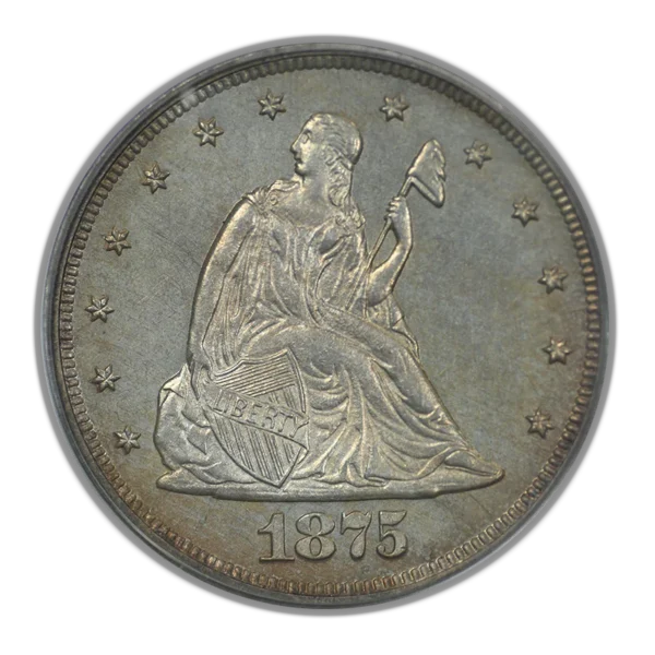 1875 Proof Twenty Cent Piece 20C PCGS PR63 OGH - Image 3