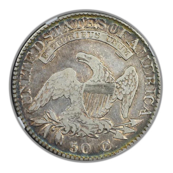 1824 Capped Bust Half Dollar 50C NGC VF20 - TONED! - Image 4