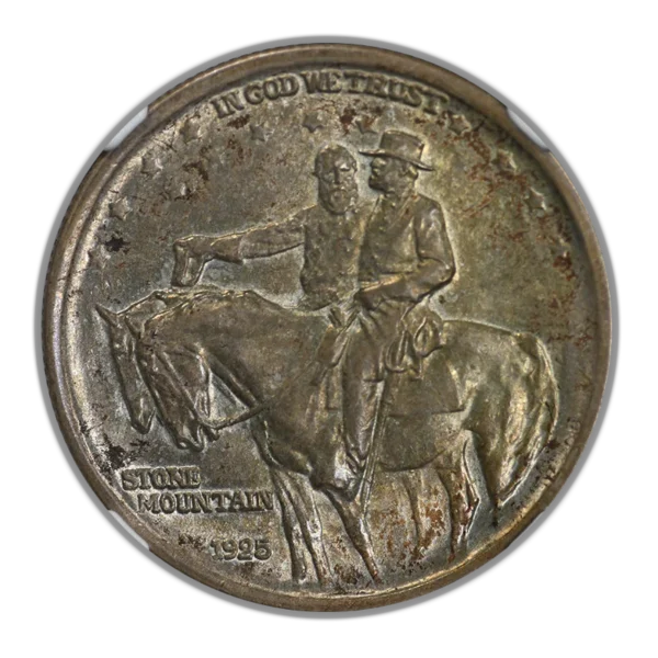 1925 Doubled Die Obverse Stone Mountain Classic Commemorative Half Dollar 50C NGC MS62 FS-101 DDO - Image 3