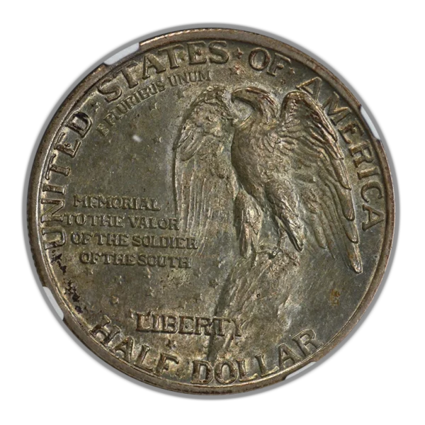 1925 Doubled Die Obverse Stone Mountain Classic Commemorative Half Dollar 50C NGC MS62 FS-101 DDO - Image 4