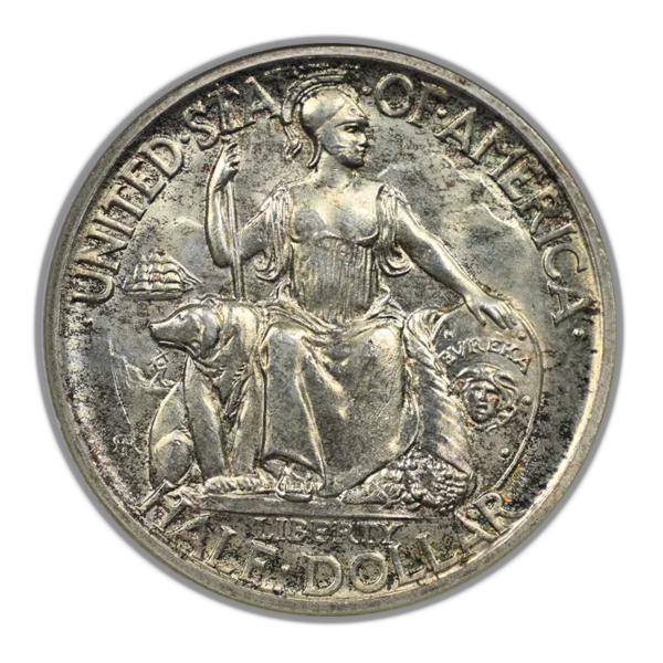 1936-D San Diego Classic Commemorative Half Dollar 50C NGC Fatty MS64 - Image 3