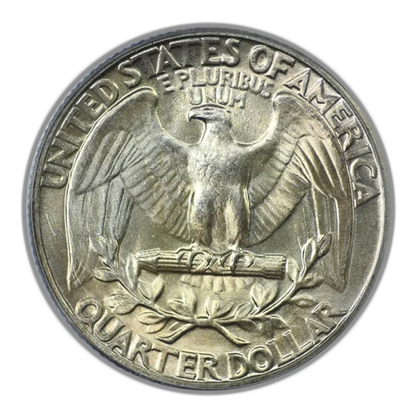 1940 Washington Quarter 25C PCGS MS66 CAC - Image 4