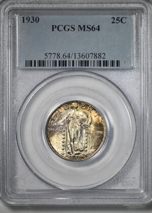1930 Standing Liberty Quarter 25C PCGS MS64