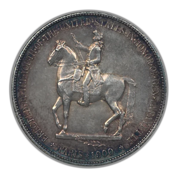 1900 Lafayette Classic Commemorative Dollar $1 ANACS MS62 - TONED! - Image 4
