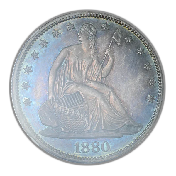 1880 Proof Liberty Seated Half Dollar 50C NGC PF65 CAC - TONED! - Image 3