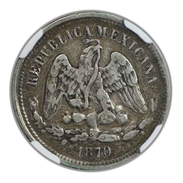 1870 MO C Mexico 25C Centavos NGC VF35 - Image 4