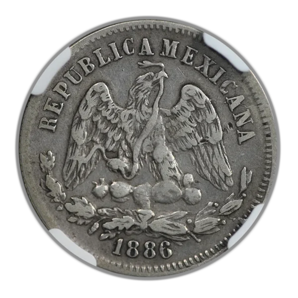 1886 ZS S Mexico 25C Centavos NGC VF25 - Image 4