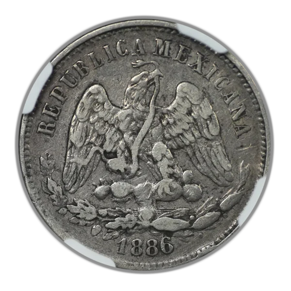 1886 MO M Mexico 25C Centavos NGC XF40 - Image 4