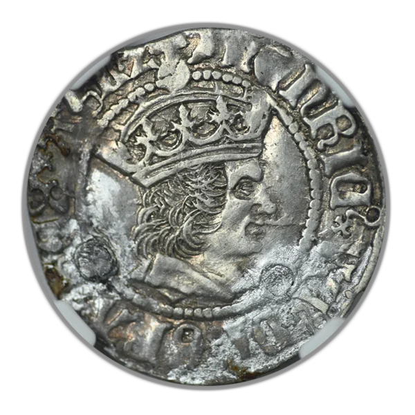 (1504-09) England 2P Pence NGC XF Details - York S-2262 Henry VII w/ Archbishop Bainbridge - Image 3