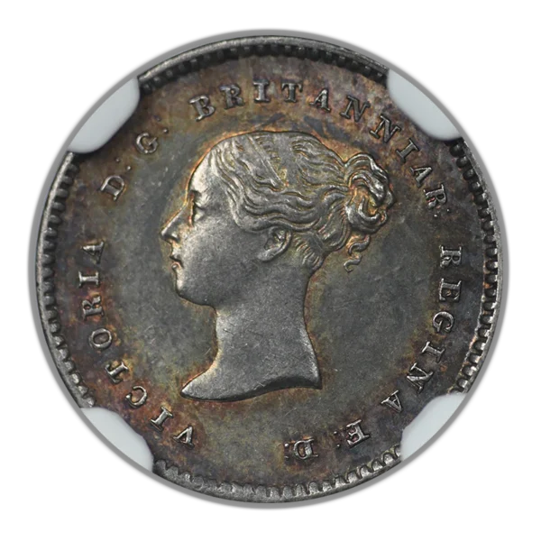 1838 Great Britain 2P Pence NGC MS63 - Maundy - Image 3