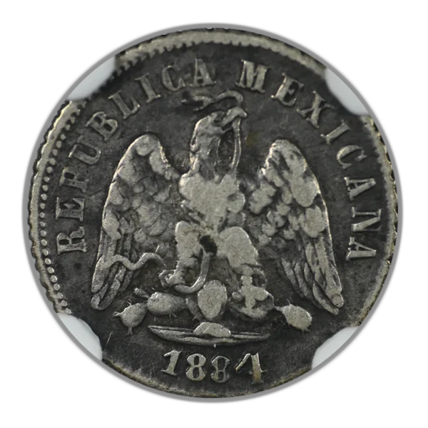 1884 CH M Mexico 10C Centavos NGC VF25 - Image 3