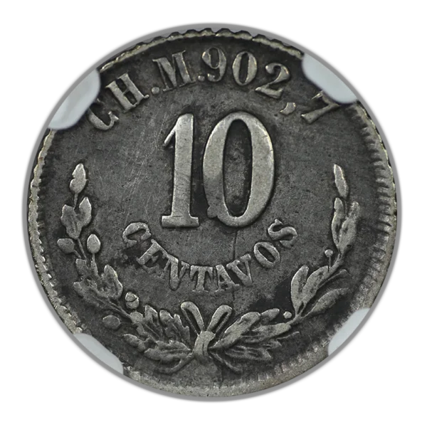 1884 CH M Mexico 10C Centavos NGC VF25 - Image 4