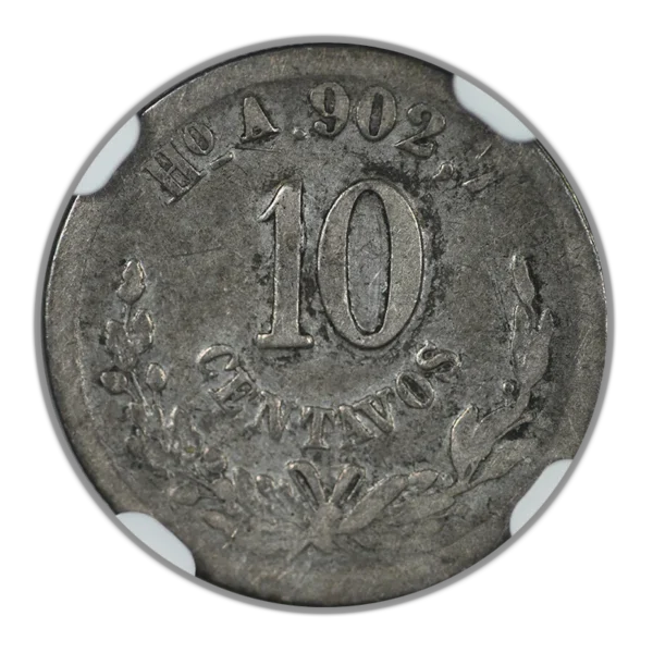 1878 HO A Mexico 10C Centavos NGC VF30 - Image 4