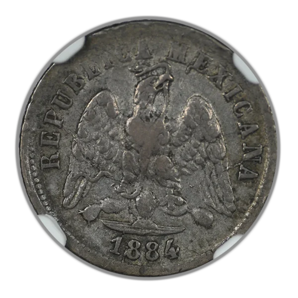 1884 HO M Mexico 10C Centavos NGC XF40 - Image 3
