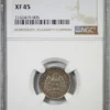 1889/7 PI R Mexico 10C Centavos NGC XF45