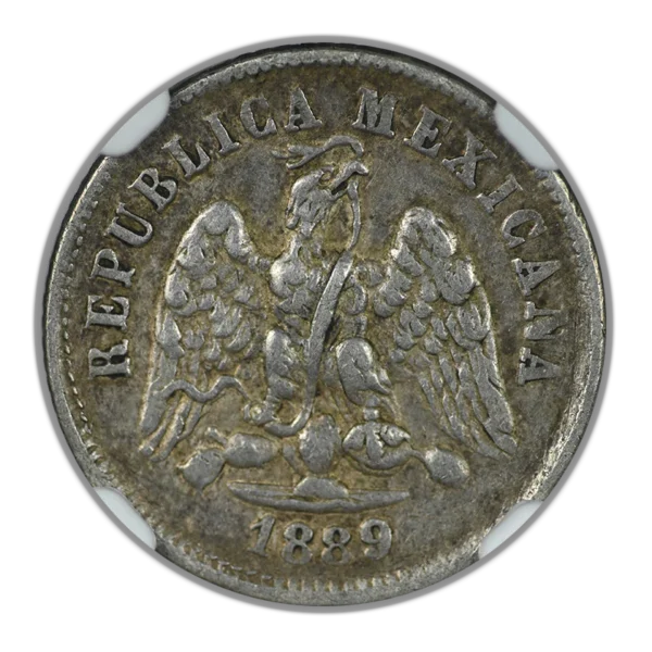 1889/7 PI R Mexico 10C Centavos NGC XF45 - Image 3