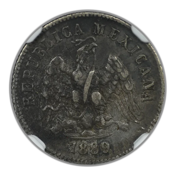 1889 CA M Mexico 10C Centavos NGC XF45 - Image 3