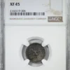 1889 CA M Mexico 10C Centavos NGC XF45