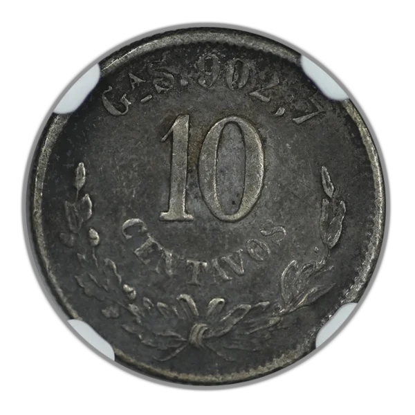 1889 CA M Mexico 10C Centavos NGC XF45 - Image 4