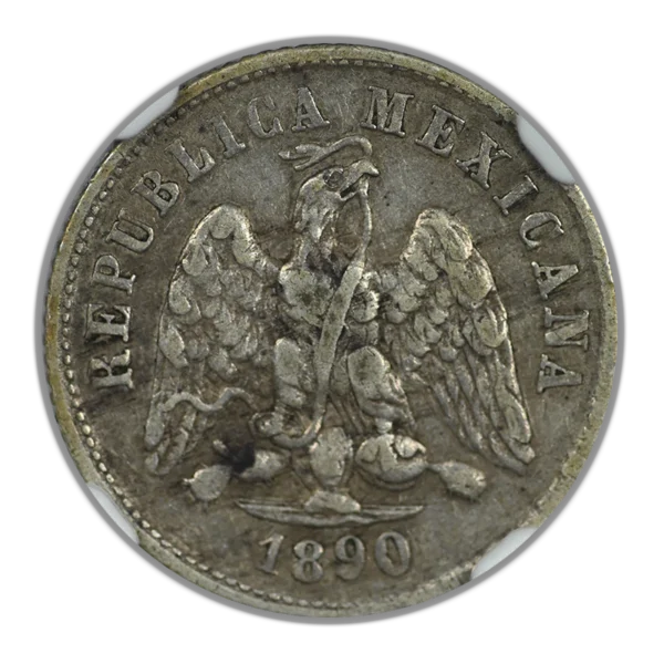 1890 MO M Mexico 10C Centavos NGC XF40 - Image 3