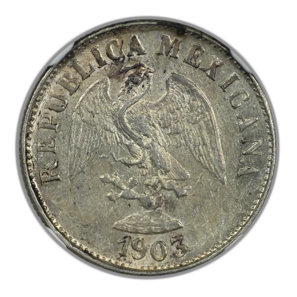 1903 MO M Mexico 10C Centavos NGC MS61 - Image 3
