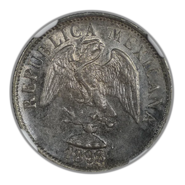 1898 ZS Z Mexico 20C Centavos NGC AU58 - Image 3