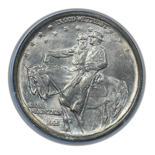 1925 Stone Mountain Classic Commemorative Half Dollar 50C PCGS Rattler MS64 CAC - Image 3