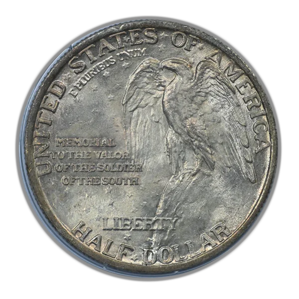 1925 Stone Mountain Classic Commemorative Half Dollar 50C PCGS Rattler MS64 CAC - Image 4