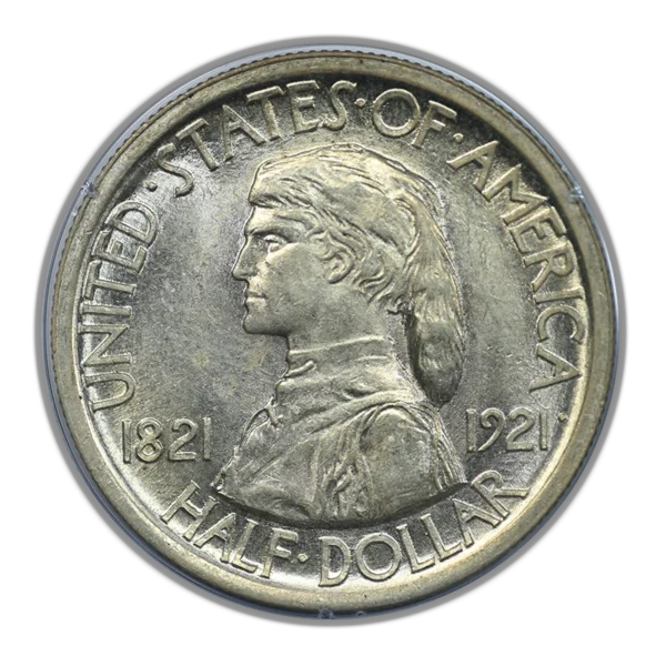 1921 Missouri Classic Commemorative Half Dollar 50C PCGS Rattler MS63 - Image 3