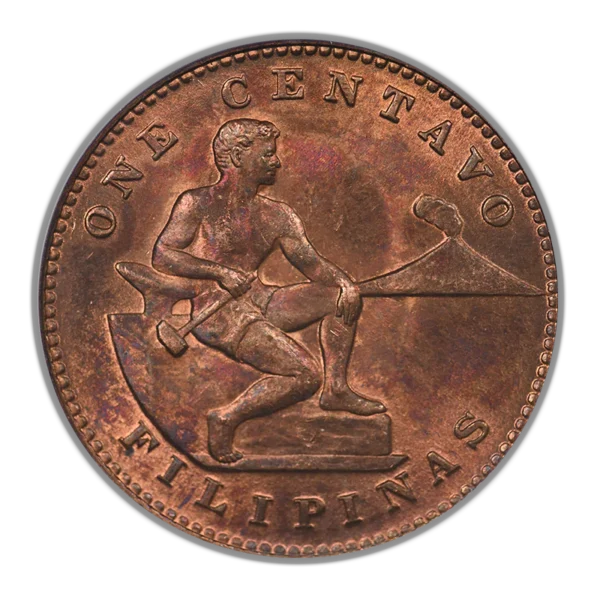 1944-S USA Philippines 1C Centavo NGC MS64RB - Image 3
