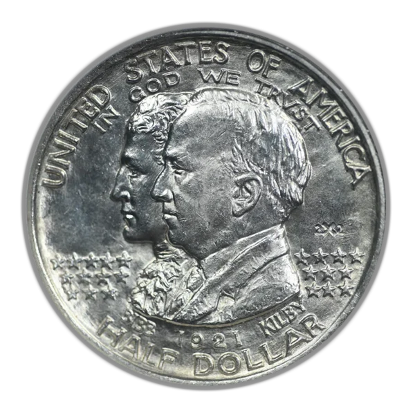 1921 2x2 Alabama Classic Commemorative Half Dollar 50C NGC MS63 - Image 3
